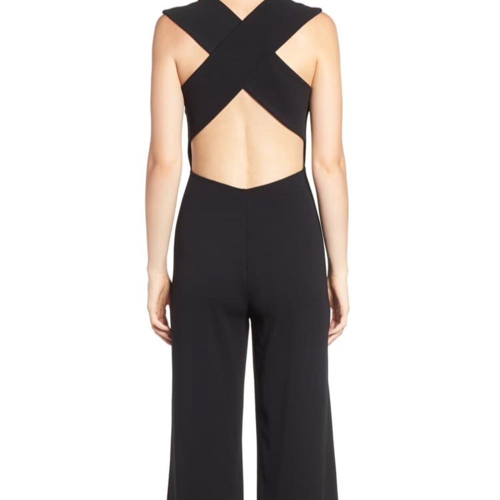 Nordstrom Cross-back Black Jumpsuit - Picture 3 of 8